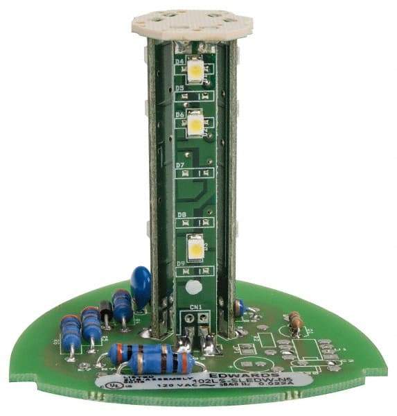 Edwards Signaling - LED Lamp, White, Steady, Stackable Tower Light Module - 120 VAC, 0.02 Amp, IP54, IP65 Ingress Rating, 3R, 4X NEMA Rated, Panel Mount, Pipe Mount - USA Tool & Supply