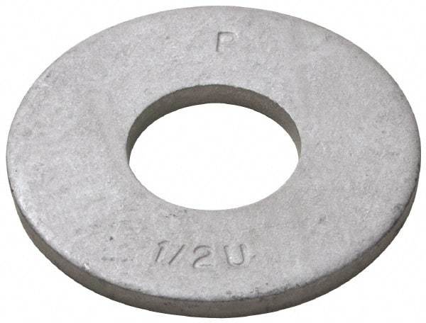 Armor Coat - 3/4" Screw, Grade 8 Alloy Steel USS Flat Washer - 13/16" ID x 2" OD, 0.156" Thick - USA Tool & Supply