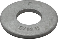 Armor Coat - 5/16" Screw, Grade 8 Alloy Steel USS Flat Washer - 3/8" ID x 7/8" OD, 0.094" Thick - USA Tool & Supply
