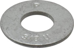 Armor Coat - 3/8" Screw, Grade 8 Alloy Steel USS Flat Washer - 7/16" ID x 1" OD, 0.094" Thick - USA Tool & Supply