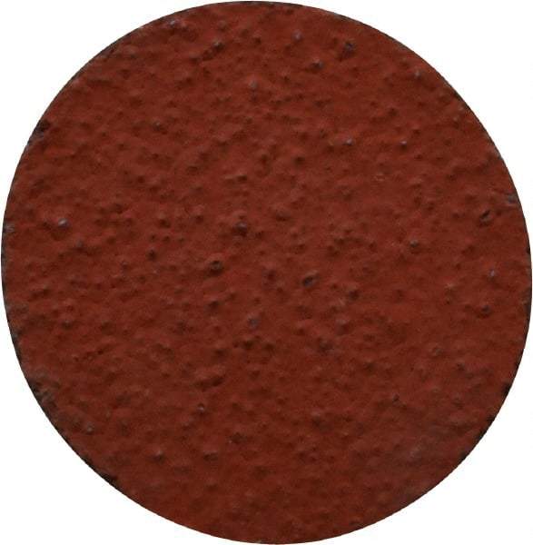 3M - 1" Disc Diam, 80 Grit, Ceramic Quick Change Disc - Type R Attaching System, Coated, Orange, Medium Grade, 30,000 RPM, 777F Series - USA Tool & Supply