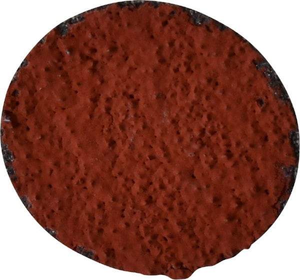 3M - 1-1/2" Disc Diam, 36 Grit, Ceramic Quick Change Disc - Type R Attaching System, Coated, Orange, Very Coarse Grade, 30,000 RPM, 777F Series - USA Tool & Supply