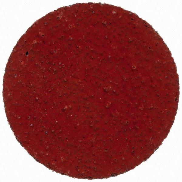 3M - 1" Disc Diam, 80 Grit, Ceramic Quick Change Disc - Type S Attaching System, Coated, Orange, Medium Grade, 30,000 RPM, 777F Series - USA Tool & Supply