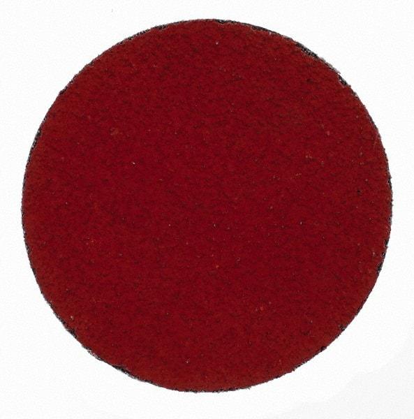 3M - 3" Disc Diam, 50 Grit, Ceramic Quick Change Disc - Type S Attaching System, Coated, Orange, Coarse Grade, 20,000 RPM, 777F Series - USA Tool & Supply