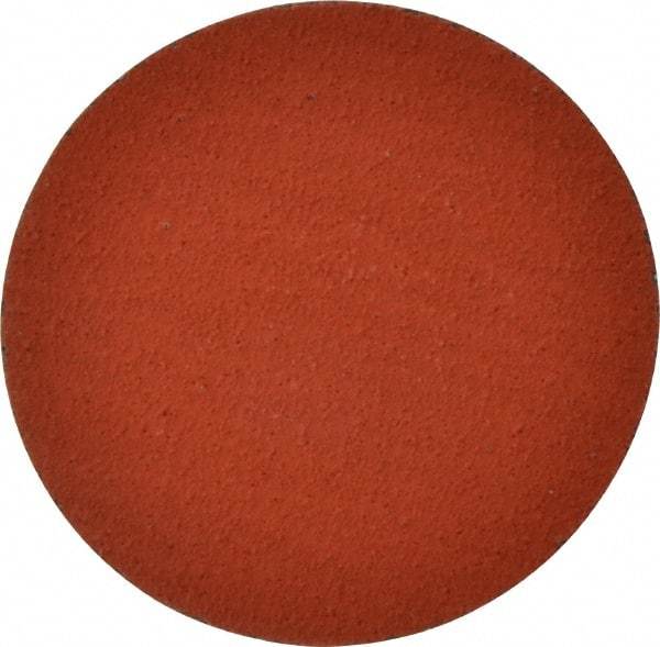 3M - 3" Disc Diam, 80 Grit, Ceramic Quick Change Disc - Type S Attaching System, Coated, Orange, Medium Grade, 20,000 RPM, 777F Series - USA Tool & Supply