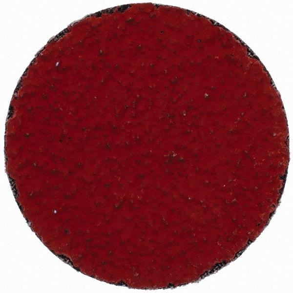 3M - 2" Disc Diam, 36 Grit, Ceramic Quick Change Disc - Type P Attaching System, Coated, Orange, Very Coarse Grade, 25,000 RPM, 777F Series - USA Tool & Supply