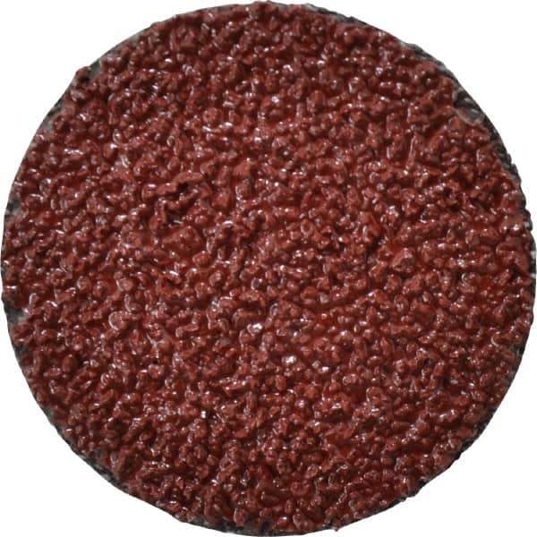 3M - 2" Disc Diam, 24 Grit, Ceramic Quick Change Disc - Type R Attaching System, Coated, Brown, Very Coarse Grade, 25,000 RPM, 963G Series - USA Tool & Supply