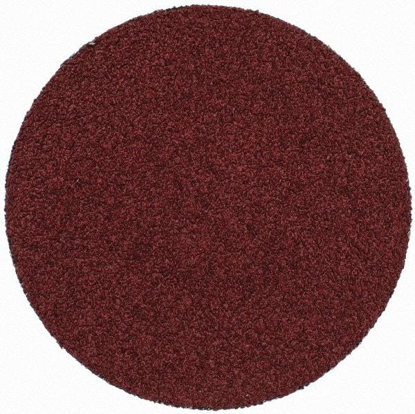 3M - 3" Disc Diam, 50 Grit, Ceramic Quick Change Disc - Type S Attaching System, Coated, Brown, Coarse Grade, 20,000 RPM, 963G Series - USA Tool & Supply