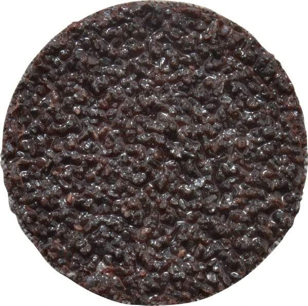 3M - 1-1/2" Disc Diam, 24 Grit, Aluminum Oxide Quick Change Disc - Type R Attaching System, Coated, Brown, Very Coarse Grade, 30,000 RPM, 361F Series - USA Tool & Supply