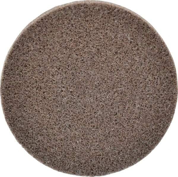 3M - 3" Disc Diam, Aluminum Oxide Quick Change Disc - Type R Attaching System, Nonwoven, Tan, Medium Grade, 15,100 RPM - USA Tool & Supply