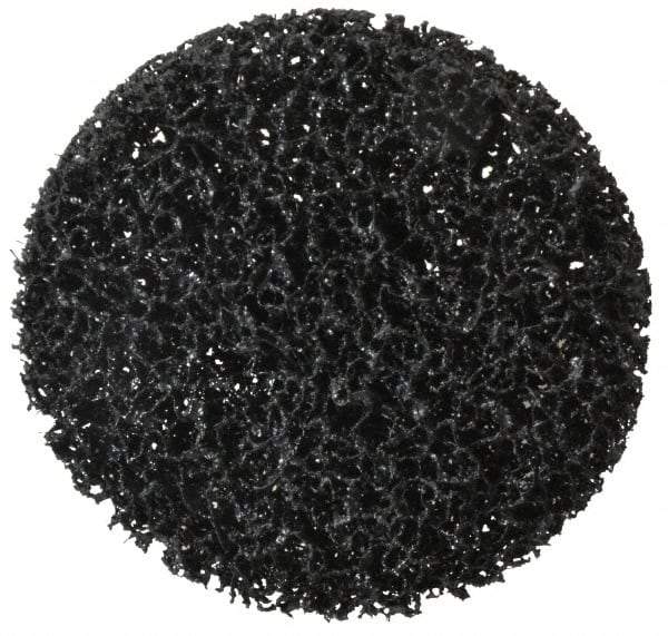 3M - 4" Disc Diam, Silicon Carbide Quick Change Disc - Type R Attaching System, Nonwoven, Black, Very Coarse Grade, 11,000 RPM - USA Tool & Supply