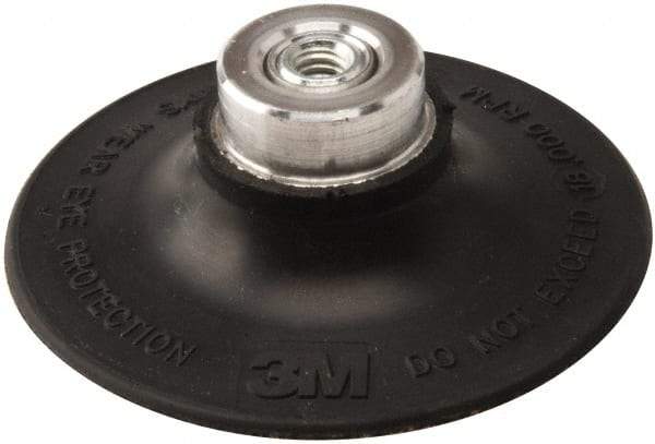 3M - 3" Diam Quick-Change Type P Disc Backing Pad - Medium Density, 18,000 RPM, Roloc TP Compatible - USA Tool & Supply