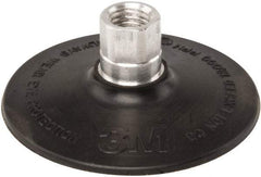 3M - 4" Diam Quick-Change Type R Disc Backing Pad - Hard Density, 12,000 RPM, Roloc TR Compatible - USA Tool & Supply