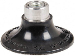 3M - 3" Diam Hard Backing Pad - 1/4-20 Thread & 20000 Max RPM, for Deburring Wheels - USA Tool & Supply
