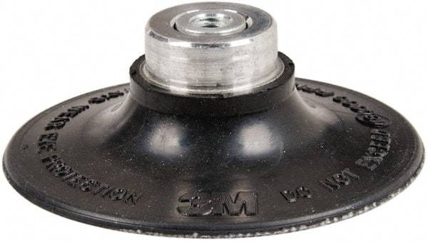 3M - 3" Diam Quick-Change Type S Disc Backing Pad - Medium Density, 18,000 RPM, Roloc TS Compatible - USA Tool & Supply