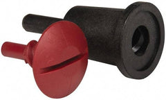 3M - 1/4" Shank Diam Deburring Wheel Backing Pad - Use with Unitized Wheels up to 3" Diam x 1/4 Wide x 3/8" Hole - USA Tool & Supply