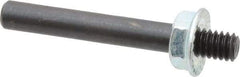 Made in USA - 1/4" Max Diam, Abrasive Disc Mandrel - 1/4-20, 2" Long - USA Tool & Supply