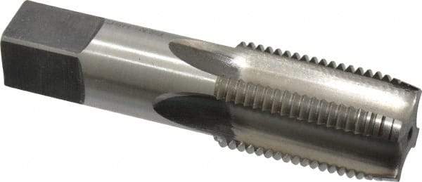 Reiff & Nestor - 1/2-14 NPSF Thread, 4 Flute Standard Pipe Tap - 3-1/8" OAL, 1-3/8" Thread Length, 11/16" Shank Diam, Bright Finish, High Speed Steel - Exact Industrial Supply