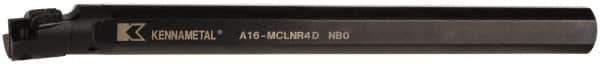 Kennametal - 1-5/8" Min Bore Diam, 12" OAL, 1" Shank Diam, A-MCLN-D Indexable Boring Bar - CN.. Insert, Screw or Clamp Holding Method - USA Tool & Supply