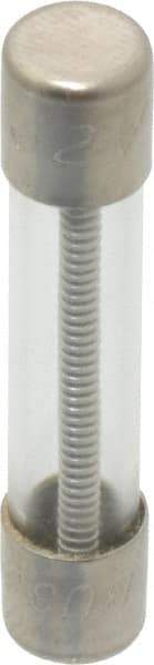 Cooper Bussmann - 32 VAC/VDC, 15 Amp, Time Delay Miniature Glass Fuse - 1-1/4" OAL, 1/4" Diam - USA Tool & Supply