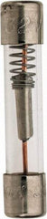 Cooper Bussmann - 32 VAC/VDC, 25 Amp, Time Delay Miniature Glass Fuse - 1-1/4" OAL, 1/4" Diam - USA Tool & Supply