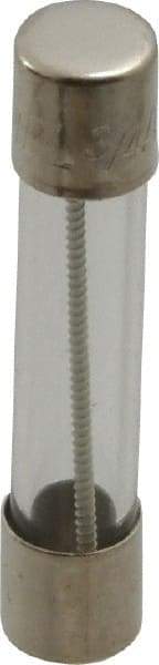 Cooper Bussmann - 250 VAC, 32 VDC, 0.75 Amp, Time Delay Miniature Glass Fuse - 1-1/4" OAL, 1/4" Diam - USA Tool & Supply