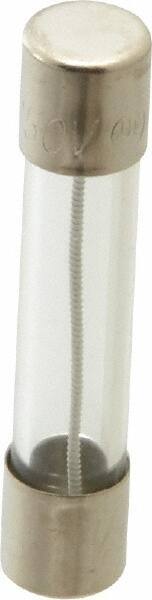 Cooper Bussmann - 250 VAC, 32 VDC, 0.4 Amp, Time Delay Miniature Glass Fuse - 1-1/4" OAL, 1/4" Diam - USA Tool & Supply