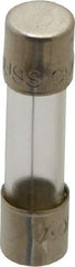 Cooper Bussmann - 250 VAC, 32 VDC, 2.5 Amp, Time Delay Miniature Glass Fuse - 20mm OAL, 10 at 125 V kA Rating, 5mm Diam - USA Tool & Supply