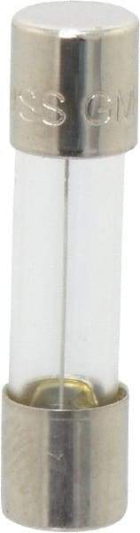 Cooper Bussmann - 250 VAC, 32 VDC, 3 Amp, Time Delay Miniature Glass Fuse - 20mm OAL, 10 at 125 V kA Rating, 5mm Diam - USA Tool & Supply