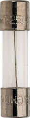 Cooper Bussmann - 250 VAC, 32 VDC, 0.3 Amp, Time Delay Miniature Glass Fuse - 20mm OAL, 10 at 125 V kA Rating, 5mm Diam - USA Tool & Supply