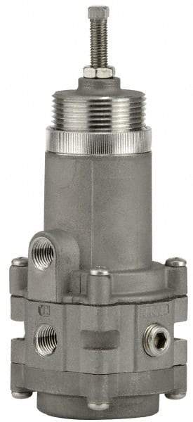 ARO/Ingersoll-Rand - 1/4 NPT Port, 20 CFM, Stainless Steel Diaphragm Operated Regulator - 0 to 60 psi Range, 250 Max psi Supply Pressure, 1/4" Gauge Port Thread, 2-1/2" Wide x 6.89" High - USA Tool & Supply