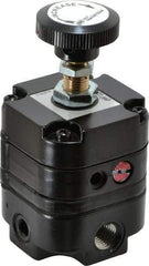 ARO/Ingersoll-Rand - 1/4 NPT Port, 14 CFM, Zinc Precision Constant Bleed Regulator - 2 to 60 psi Range, 150 Max psi Supply Pressure, 1/4" Gauge Port Thread, 2.12" Wide x 4.55" High - USA Tool & Supply