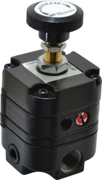 ARO/Ingersoll-Rand - 3/8 NPT Port, 14 CFM, Zinc Precision Constant Bleed Regulator - 2 to 60 psi Range, 150 Max psi Supply Pressure, 1/4" Gauge Port Thread, 2.12" Wide x 4.55" High - USA Tool & Supply