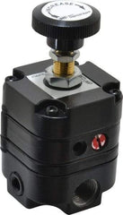ARO/Ingersoll-Rand - 3/8 NPT Port, 14 CFM, Zinc Precision Constant Bleed Regulator - 2 to 60 psi Range, 150 Max psi Supply Pressure, 1/4" Gauge Port Thread, 2.12" Wide x 4.55" High - USA Tool & Supply
