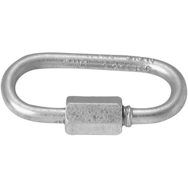 Campbell - 2-9/32" Long Quick Link - Stainless Steel with 19/64" Snap Opening - USA Tool & Supply