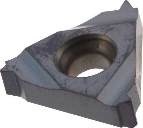 Iscar - 16EL External Left Hand 16 UN Laydown Threading Insert - Grade IC908, TiAlN Coated Carbide, 9.53mm Inscribed Circle - USA Tool & Supply