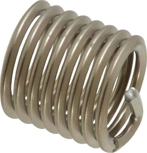 Recoil - 1/2-13 UNC, 3/4" OAL, Free Running Helical Insert - 7-7/8 Free Coils, Tanged, Stainless Steel, 1-1/2D Insert Length - Exact Industrial Supply