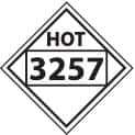 NMC - 10-3/4" Wide x 10-3/4" High, Rigid Plastic Placard - Black on White, UV Resistant, Chemical Resistant, Graffiti Proof - USA Tool & Supply
