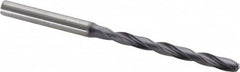 Kennametal - 3/16" 132° Spiral Flute Solid Carbide Taper Length Drill Bit - USA Tool & Supply