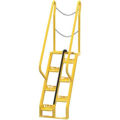 Vestil - 90-1/2" High 350 Lb Capacity 7 Step Alternating Tread Stair - USA Tool & Supply