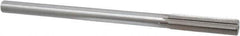 Interstate - 0.509" High Speed Steel 6 Flute Chucking Reamer - Straight Flute, 7/16" Straight Shank, 2" Flute Length, 8" OAL - USA Tool & Supply