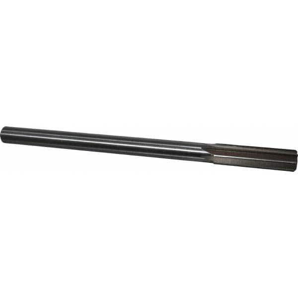 Interstate - 0.621" High Speed Steel 6 Flute Chucking Reamer - USA Tool & Supply