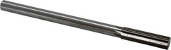 Interstate - 0.679" High Speed Steel 6 Flute Chucking Reamer - Straight Flute, 9/16" Straight Shank, 2-1/4" Flute Length, 9" OAL - USA Tool & Supply