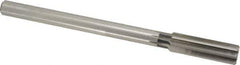 Interstate - 0.799" High Speed Steel 6 Flute Chucking Reamer - Straight Flute, 5/8" Straight Shank, 2-1/2" Flute Length, 9-1/2" OAL - USA Tool & Supply