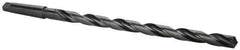 Interstate - 1-3/32", 4MT 118° Point High Speed Steel Taper Shank Drill Bit - Oxide Finish, 17" Flute Length, 24" OAL, Spiral Flute, Series 502 - USA Tool & Supply