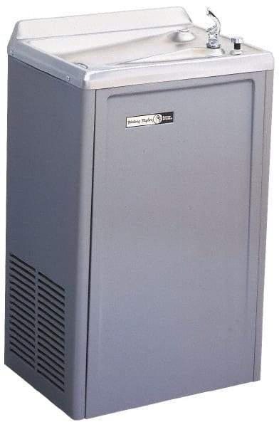 Halsey Taylor - 13.5 GPH Cooling Capacity Deluxe Standard Wall-Mounted Water Cooler & Fountain - Vinyl Cabinet, 20 to 105 psi, 120 VAC Volts, 625 Watts, 7.8 Full Load Amperage - USA Tool & Supply