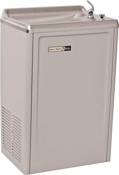 Halsey Taylor - 13.5 GPH Cooling Capacity Deluxe Standard Wall-Mounted Water Cooler & Fountain - Vinyl Cabinet, 105 Max psi, 120 VAC Volts, 690 Watts, 7.5 Full Load Amperage - USA Tool & Supply