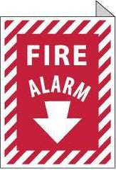 NMC - Fire Alarm, Aluminum Fire Sign - 9" Wide x 12" High - USA Tool & Supply
