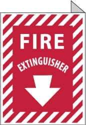 NMC - Fire Extinguisher, Aluminum Fire Sign - 9" Wide x 12" High - USA Tool & Supply