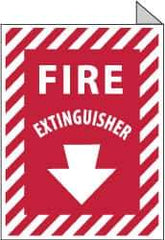 NMC - Fire Extinguisher, Aluminum Fire Sign - 9" Wide x 12" High - USA Tool & Supply
